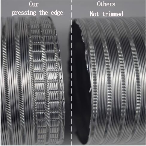 Aluminum Vent Hose Dryer Ventilation Ducting 6in 7in 8in Duct Hosing Flexible Air Ducting Fume Hose for Restaurants/Factories/Tunnel(L 2m(6ft),Dia 150mm(6")) in Saudi Arabia