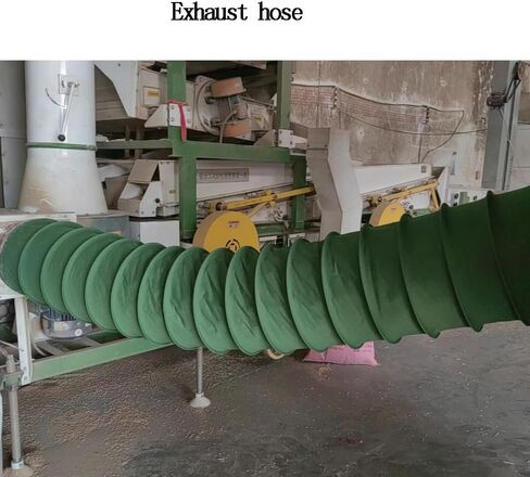 HVAC Duct Hosing 8" 10" 12" 14" 16" 18" Flexible Duct Hose Green Canvas Ventilation Duct Heat Resistant Air Ducting Hosing(L 3m(10ft),ID405mm(16")) in Saudi Arabia