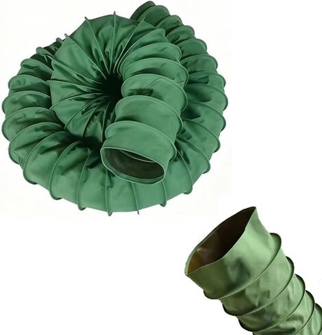 Flexible Duct Hosing 6in 8in 10in 12in 14in Canvas Vent Hose Flame Retardant HVAC Ducting Hose Exhaust Fan Ventilation Duct Hose(L 8m(26ft),Dia 255mm(10")) in Saudi Arabia