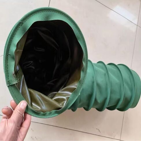 Flexible Duct Hosing 6in 8in 10in 12in 14in Canvas Vent Hose Flame Retardant HVAC Ducting Hose Exhaust Fan Ventilation Duct Hose(L 8m(26ft),Dia 255mm(10")) in Saudi Arabia