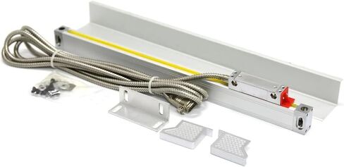 Thin High Precision 0.005mm Slim Linear Scale TTL 50 100 150 200 250 300 350 400mm 20x28mm Small Encoder Grating Ruler Sensor，220mm Travel L in Saudi Arabia