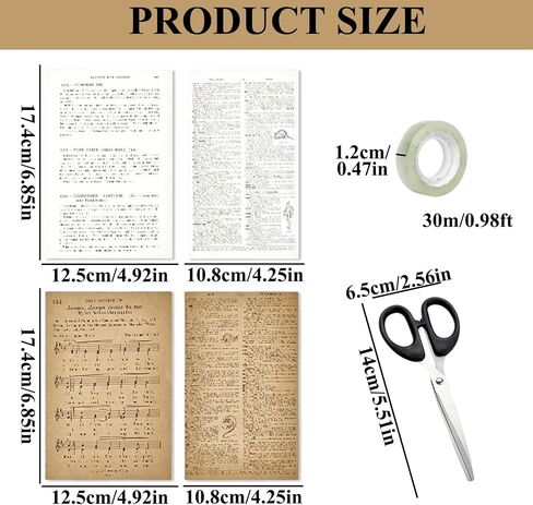 خمر الجدول عداء صفحات الكتاب الأدبي تحت عنوان ديكور الكتاب DIY الحرفية ورق الكرافت 114 صفحة مع شريط مقص لمحبي الكتاب زينة عيد ميلاد الطفل دش حفل الزفاف in Kuwait