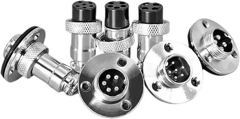 5/10 Sets GX12 GX16 GX20 Flange Butting Type 2/3/4/5/6/7/8/9/10/12/14/15 Pin Male&Femal Aviation Plug &Socket Connectors Copper_10P(Gx16,5 Sets(Male Female)-15P) in Saudi Arabia