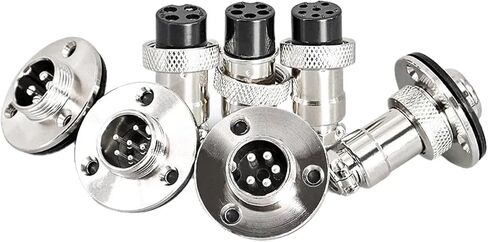 5/10 Sets GX12 GX16 GX20 Flange Butting Type 2/3/4/5/6/7/8/9/10/12/14/15 Pin Male&Femal Aviation Plug &Socket Connectors Copper_10P(Gx16,5 Sets(Male Female)-15P) in Saudi Arabia
