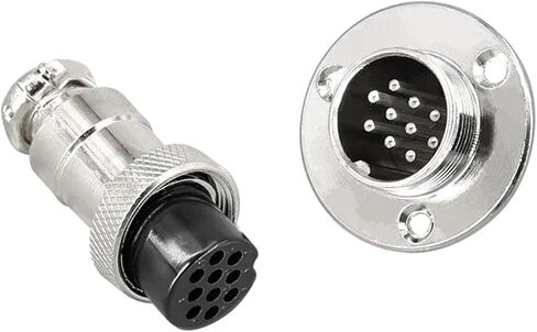 5/10 Sets GX12 GX16 GX20 Flange Butting Type 2/3/4/5/6/7/8/9/10/12/14/15 Pin Male&Femal Aviation Plug &Socket Connectors Copper_10P(Gx16,5 Sets(Male Female)-15P) in Saudi Arabia