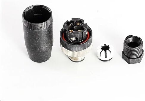 M12 Elbow Sensor Connector 5 PCS - Waterproof 4/5/8/12 Pin Male & Female Aviation Plug & Socket with Screw Threaded Coupling Type A(M12-male 4pin,10 PCS) in Saudi Arabia