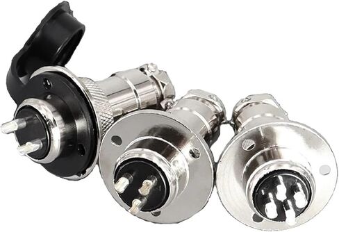 GX20 Flange Connector Aviation Plug - Waterproof Male Female Circular Socket 5/10 Sets Available(Gx20 8p,5 Sets(Male Female)) in Saudi Arabia