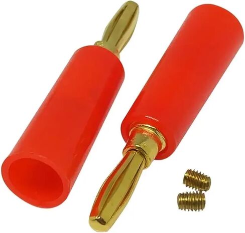 Pure Copper Gold-Plated 4mm Banana Plug Panel Test Welding Power Amplifier Sound Box Pressure Resistant Insulation Sheath(Black Gold-Plated 1,500 PCS) in Saudi Arabia