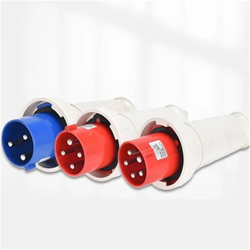 Waterproof Industrial Plug 3/4/5 Pin Dustproof Socket IP67 Male and Female 63A Mounted 380V 415V(4p 63a Coupler) in Saudi Arabia