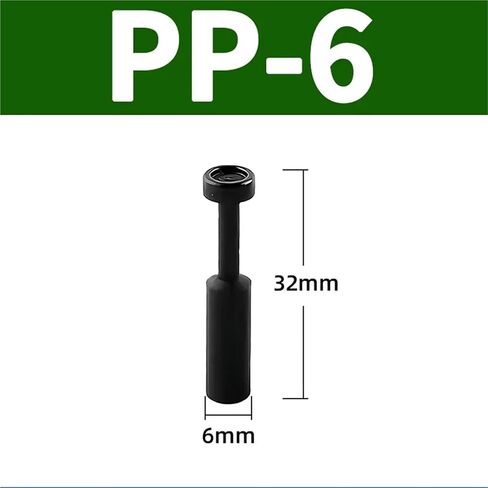 20/100 PCS Air Hose Sealing Connector PP PPF 4mm 6mm 8mm 10mm 12mm 16MM Pneumatic Quick Plug Plastic Pipe(Pp-6,20 pcs) in Saudi Arabia