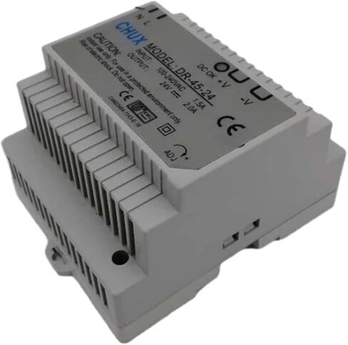 24V 2A 45W LED Din Rail Mounted تحويل التيار الكهربائي DR-45-24 110V 220V AC إلى SMPS إمدادات الطاقة in Kuwait