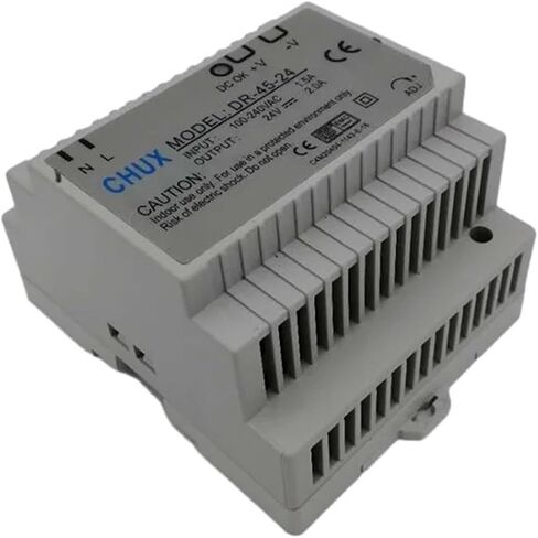 24V 2A 45W LED Din Rail Mounted تحويل التيار الكهربائي DR-45-24 110V 220V AC إلى SMPS إمدادات الطاقة in Kuwait