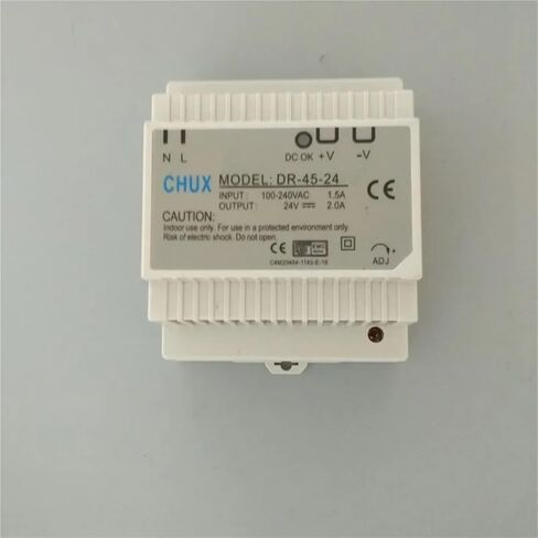 24V 2A 45W LED Din Rail Mounted تحويل التيار الكهربائي DR-45-24 110V 220V AC إلى SMPS إمدادات الطاقة in Kuwait