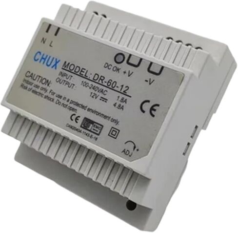 60 واط 12 فولت تحويل التيار الكهربائي Din السكك الحديدية نوع DR-60W-12V 5A التيار المتناوب SMPS لمستلزمات صناعة شريط إضاءة Led in Kuwait