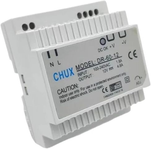 60 واط 12 فولت تحويل التيار الكهربائي Din السكك الحديدية نوع DR-60W-12V 5A التيار المتناوب SMPS لمستلزمات صناعة شريط إضاءة Led in Kuwait
