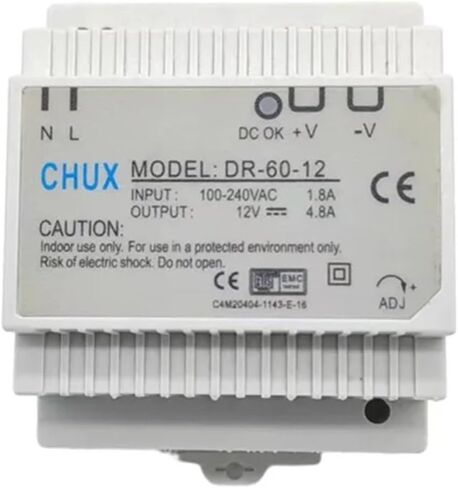 60 واط 12 فولت تحويل التيار الكهربائي Din السكك الحديدية نوع DR-60W-12V 5A التيار المتناوب SMPS لمستلزمات صناعة شريط إضاءة Led in Kuwait