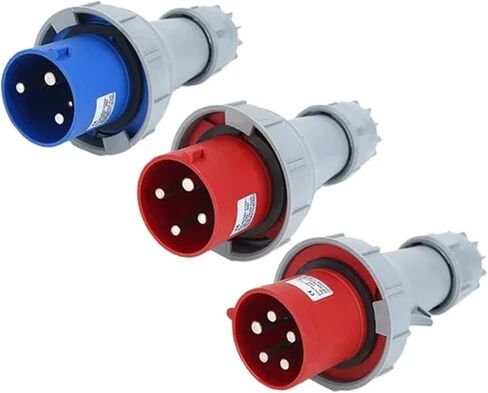 63A 125A IP67 Industrial Plug and Socket 3P/4P/5P Electrical ConnectorWall Mounted 220V 380V Male Female(Plug,125A-5P) in Saudi Arabia