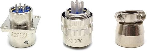 XS12 Industrial Plug and Socket Quick Push and Pull Aircraft Carrier Anti-Theft M12 23 4 5 6 7-pin Power Electrical Connector(4pin Set) in Saudi Arabia