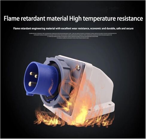 IP67 Waterproof Industrial Apparatus Reverse Plug 16A 32A 3Pole 4Pole 5Pin Wall Mount Panel Connector 220 380V(Coupler 5P 32A) in Saudi Arabia