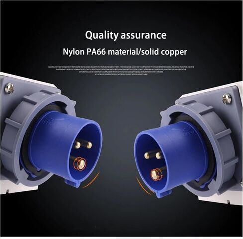 IP67 Waterproof Industrial Apparatus Reverse Plug 16A 32A 3Pole 4Pole 5Pin Wall Mount Panel Connector 220 380V(Coupler 5P 32A) in Saudi Arabia