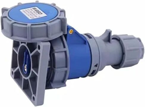 IP67 Waterproof Industrial Apparatus Reverse Plug 16A 32A 3Pole 4Pole 5Pin Wall Mount Panel Connector 220 380V(Coupler 5P 32A) in Saudi Arabia