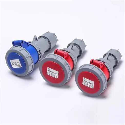 63A 125A IP67 220V 380V Industrial Male Female Plug and Socket 3P/4P/5P Electrical ConnectorWall Mounted(Mounted,125A-5P) in Saudi Arabia