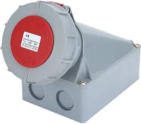 1pc Industrial 63A 125A Terminal Male Female 3/4/5 Pin Wall Mounted Socket IP67 Waterproof Electrical Connector 220V 380V(Plug,125A-5P) in Kuwait