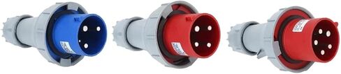 1pc Industrial 63A 125A Terminal Male Female 3/4/5 Pin Wall Mounted Socket IP67 Waterproof Electrical Connector 220V 380V(Plug,125A-5P) in Kuwait