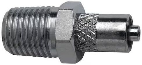 ذكر لور إلى 1/4 Npt ذكر، Npt، نحاس مطلي، فضي، G512 in Kuwait