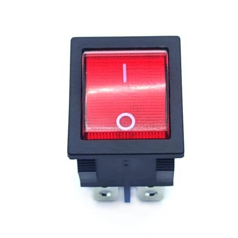 30A 250V KCD4 Rocker Switch with Light Red Lighted 4 Pin DPST 120V Rocker Toggle Switch ON Off Heavy Duty T125 (2 Piece) in Kuwait