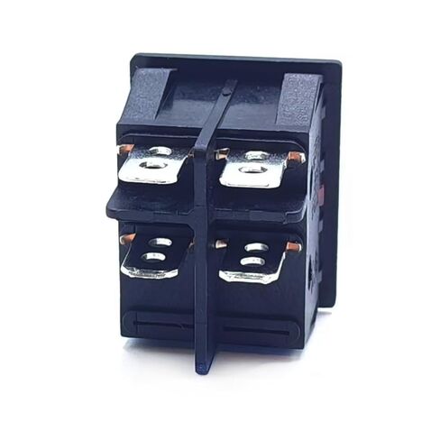 30A 250V KCD4 Rocker Switch with Light Red Lighted 4 Pin DPST 120V Rocker Toggle Switch ON Off Heavy Duty T125 (2 Piece) in Kuwait