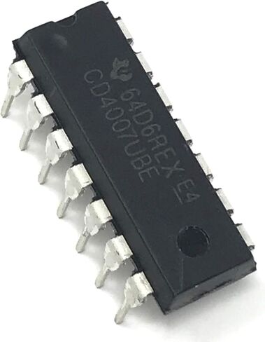 CD4007UBE CD4007 CMOS زوج تكميلي مزدوج بالإضافة إلى عاكس صديق للوحة التجارب (عبوة من قطعة واحدة) in Kuwait