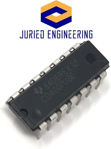 CD4007UBE CD4007 CMOS زوج تكميلي مزدوج بالإضافة إلى عاكس صديق للوحة التجارب (عبوة من قطعة واحدة) in Kuwait