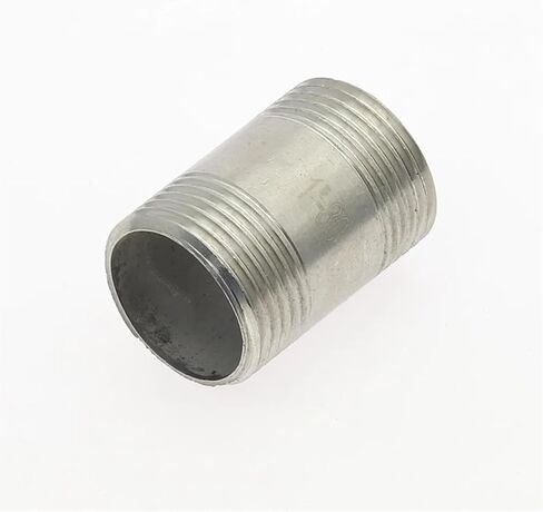 SS 304 تركيب أنابيب مياه الفولاذ غير القابل للصدأ 1/8 "1/4" 3/8 "1/2" 3/4 "1" 1-1/4 "1-1/2" تركيب أنابيب مستقيمة ملولبة ذكر أنثى (2T ذكر ملولب، DN40) in Kuwait