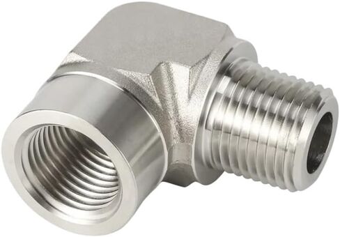 SS316 أنثى إلى ذكر NPT BSPT 1/8 "1/4" 3/8 "1/2" 3/4" موصل 3000psig 20MPa وصلة أنابيب من الفولاذ المقاوم للصدأ (مرفق خيط NPT، 1/8") in Kuwait