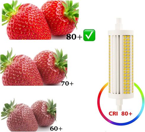 118mm R7S LED Bulb 30W, 300W T3 Halogen Equivalent, 3200 Lumen, Dimmable J Type Linear Double Ended Flood Light, 120V, 3000K Warm White, 2-Pack in Kuwait