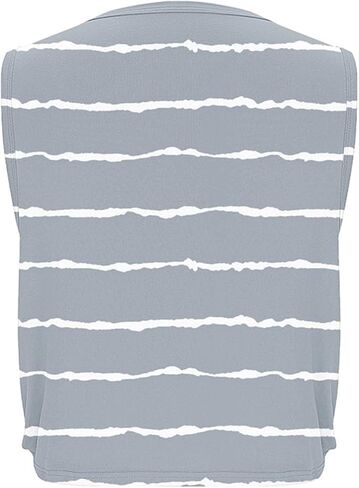 Women's Workout Tank Tops Casual Striped Large Armhole Quick Dry Athletic Crop Top Loose Fit Running Yoga Gym Shirts in Kuwait