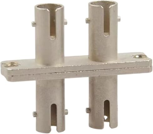5pcs St Duplex Flange Coupler Fiber Optic Adapter Connector Single Mode Dual Port Multimode St-St (5pcs Red) in Kuwait