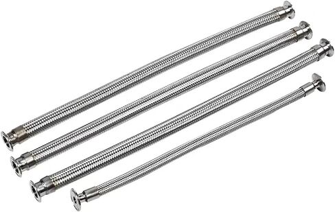 51mm(1.5" DN40) Ferrule64mm Tri Clamp Braided Flexible Hose For,Length 1000mm, Tube SS304 in Saudi Arabia