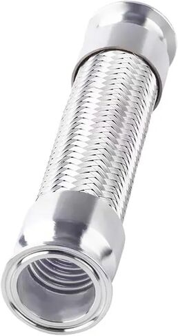 51mm(1.5" DN40) Ferrule64mm Tri Clamp Braided Flexible Hose For,Length 1000mm, Tube SS304 in Saudi Arabia