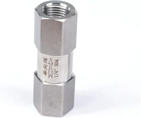 1/4" BSP Female 304 Stainless Steel One Way Check Valve Non-return In Line Valve 3-60 bar in Saudi Arabia