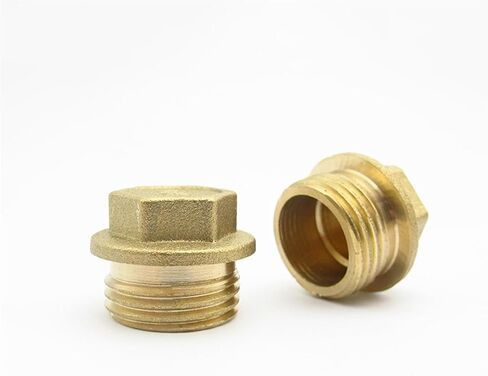 غطاء رأس سداسي نحاسي BSP ذكر بأحجام متعددة 2 قطعة (0.5 بوصة) in Kuwait