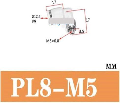 1pcs eumatic One Touch Fitting Male Elbow PL4-M5 APL6-01 APL8-02 PL10-02 PL12-04 1/8" 1/4" DN6 DN8 PL06-02 APL6-02 APL08-02 6MM(PL8-M5) in Kuwait