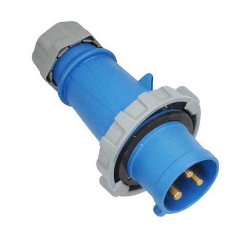 Waterproof Industrial Connector Plug 3Pin 32A 220V-250V 2P+E IP67 in Saudi Arabia