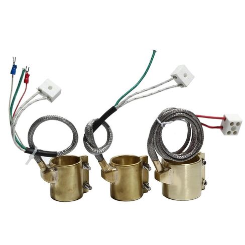 1pcs Brass Band Heater Electric Heating Ring 35x35/35x40/35x45/35x50/35x60mm Inner Diameter x Height with Two/Three/Five Wire(Gold,220V_200W 35X40MM(IDXH)) in Kuwait