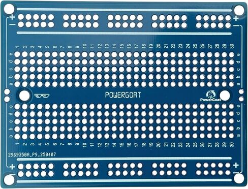 Premium Heavy-Duty Breadboard PCB Prototype Board (5 Pack) – Thick FR-4 Double-Sided, Lead-Free 85mm × 64mm for DIY Electronics, Arduino, Microcontroller & Raspberry Pi Projects in Kuwait