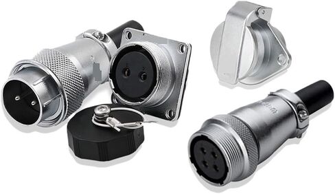 مقبس توصيل الطيران WS20-2-15 الأساسية مربع 2-Hole شفة موصل التزاوج موصل 8 دبابيس (SquareSocket7/8/9/12core) in Kuwait