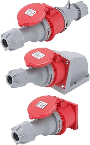 IP44 Waterproof Industrial Connector Socket Connector 16A/32A 3-core 4-core 5-core Aviation Waterproof Coupler(Three-pin16aplug) in Kuwait