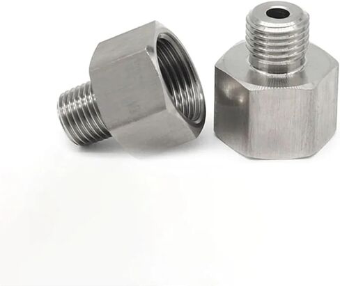 1/8 "1/4" 3/8 1/2 3/4 "أنثى إلى ذكر الموضوع 304 وصلة أنابيب الفولاذ المقاوم للصدأ موصل الضغط العالي (5") in Kuwait