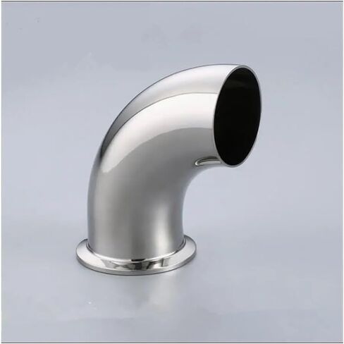 32 مللي متر 1-1/4 "الأنابيب OD بعقب لحام x 1.5" ثلاثي المشبك SUS 304 الفولاذ المقاوم للصدأ 90 درجة الكوع وصلة أنابيب المنزل المشروب البيرة النبيذ in Kuwait